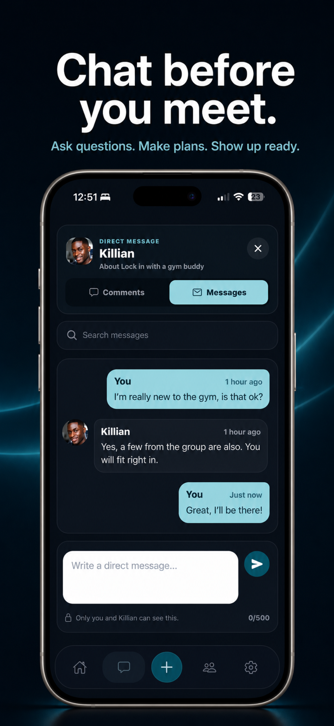 Chat before you meet